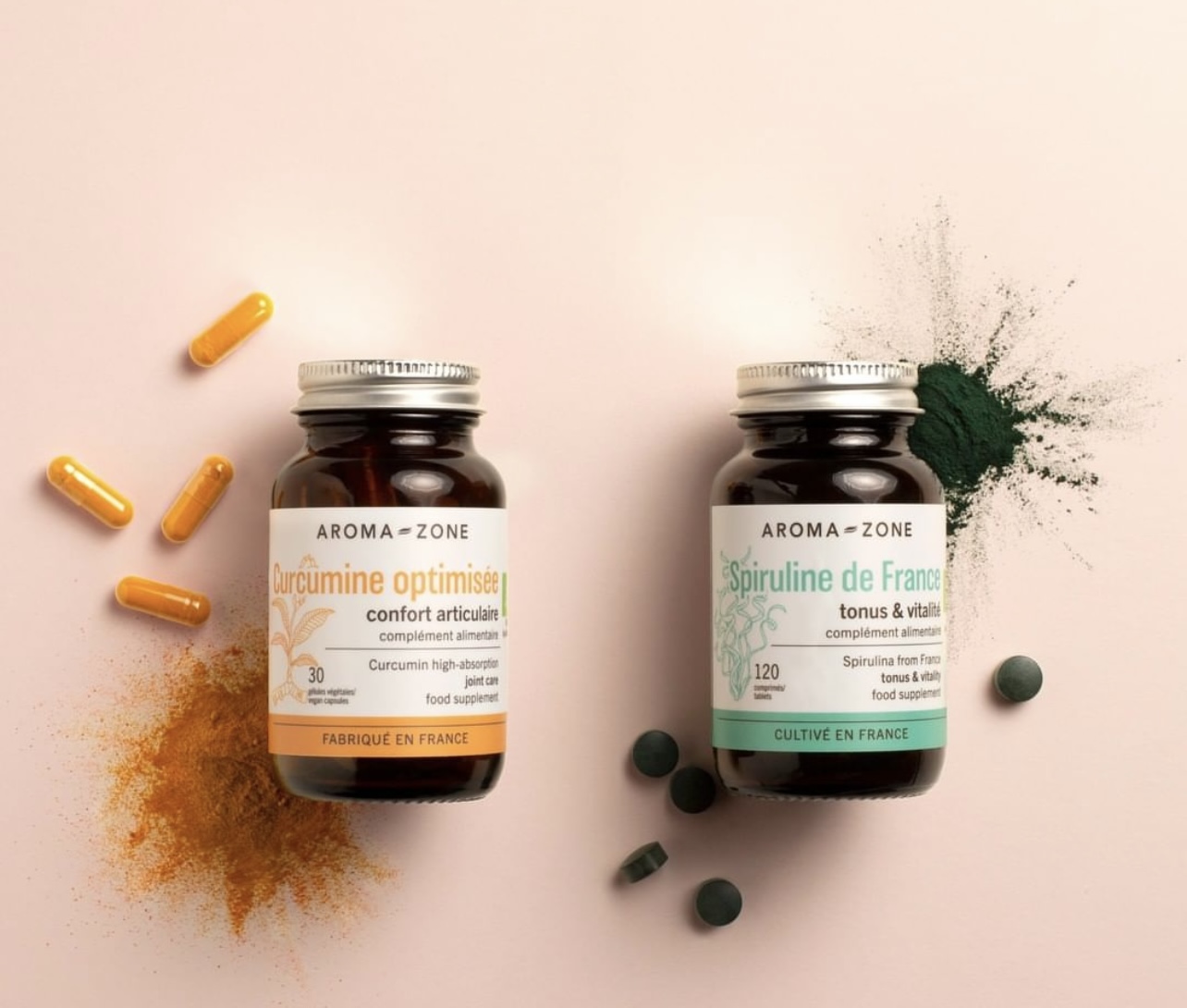 Spiruline & Curcumine - Compléments Aroma Zone